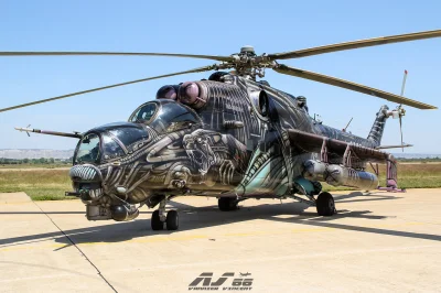 funeralmoon - @JAN: Czeski Mi-24V w malowaniu "gigerowskim" :)