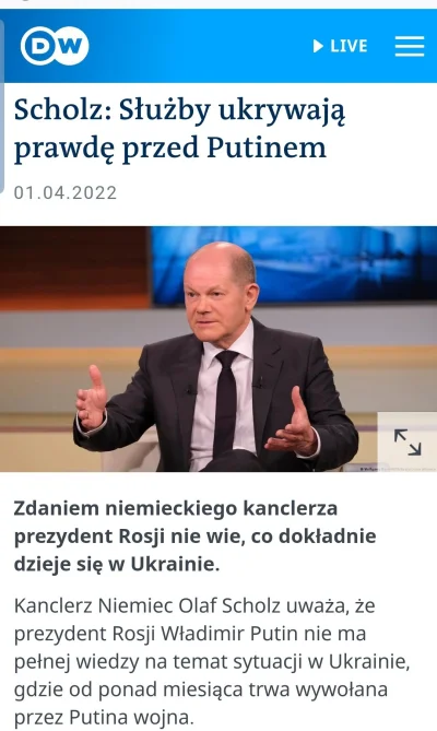 Zuben - O Scholtz będzie zaraz jak korwin gadał że nie ma dowodu że JE Putin wiedział...