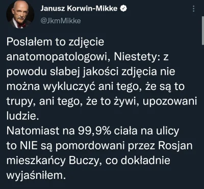 waro - @waro: Mały update: Już nawet nie podaje to w wątpliwość, a jest przekonany o ...