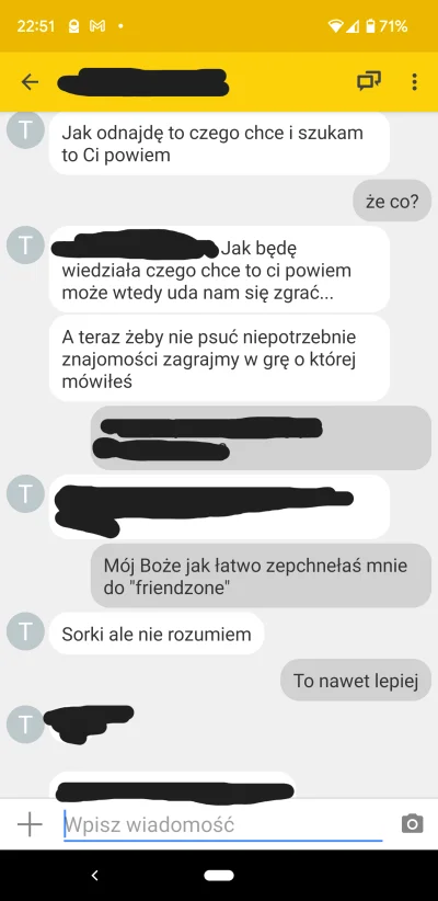 N.....n - Próba wpasowania mnie w ramy "samca beta w oczekiwaniu" zakończyła się niep...