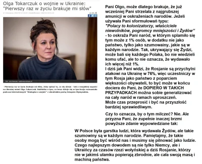 text - A co tam Pani Olga Tokarczuk tak cicho jedzie po Ruskach? ( ͡° ͜ʖ ͡°)
Przypom...