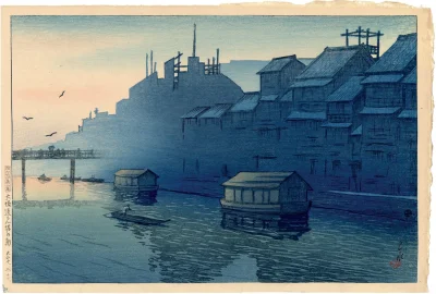 Lifelike - Poranek w Dōtonbori, Osaka; Kawase Hasui
drzeworyt, 1921 r.
#artevaria
...