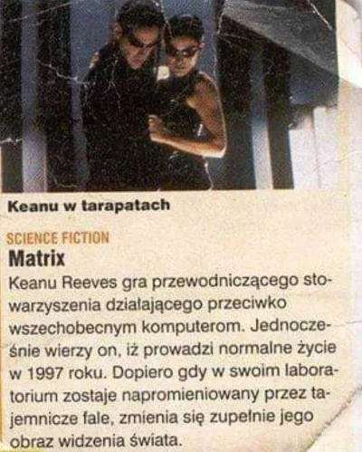 salcefrytki - No ciekawe to streszczenie. Ktoś odnalazł trzecie dno w Matrixie
#film...
