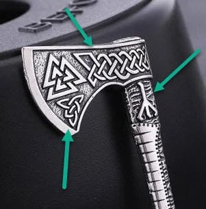 Kermii - Czy te elementy zaznaczone strzałkami to jakieś konkretne symbole nordyckie?...
