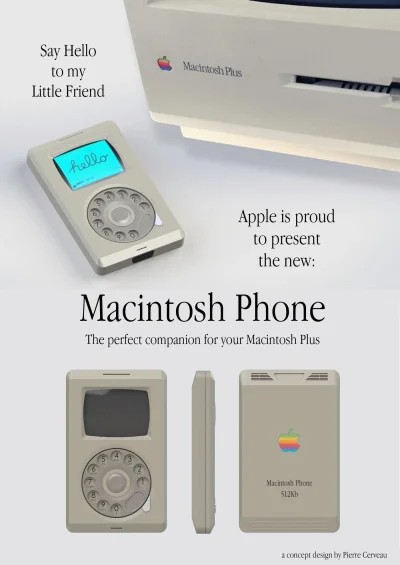 cheeseandonion - >The 1980s Apple Macintosh Phone concept

 #retrofuturyzm