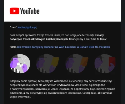 kodiwpigulce_pl - YouTube czy Wy tam jesteście normalni? Wywalili filmik o tym jak zm...