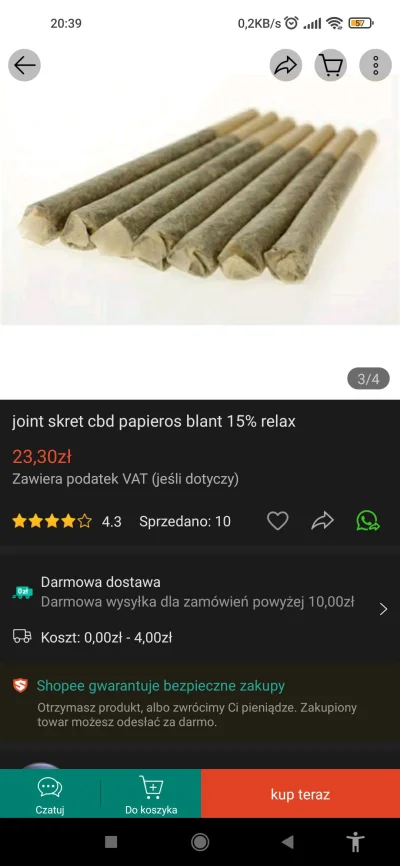 skurvil - Na #shopee może kupić blanta z wysyłką za darmo :)
#narkotykizawszespoko