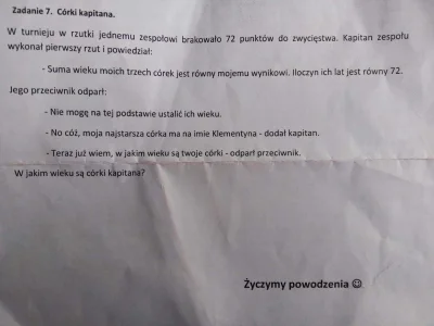 arturro94 - Mireczki, takie zadanie miał mój brat na konkursie z matematyki, zna ktoś...