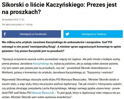 drMuras - Sikorski i jego długofalowe rozumienie polityki