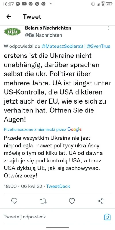 MateuszSobierajRIGCz - Wykopki to debile:Łukaszenka uważa Ukrainę za kolejny stan USA...