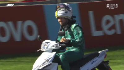 Farezowsky - Sebastian Vettel otrzymał grzywnę 5 tysięcy euro za jazdę na skuterze po...