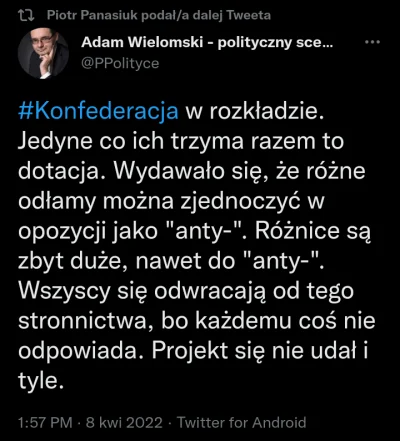 Aleksander_II - @kopytko1234: 

Nie wiem, czy Panasiuka podającego tweety prof. Wie...