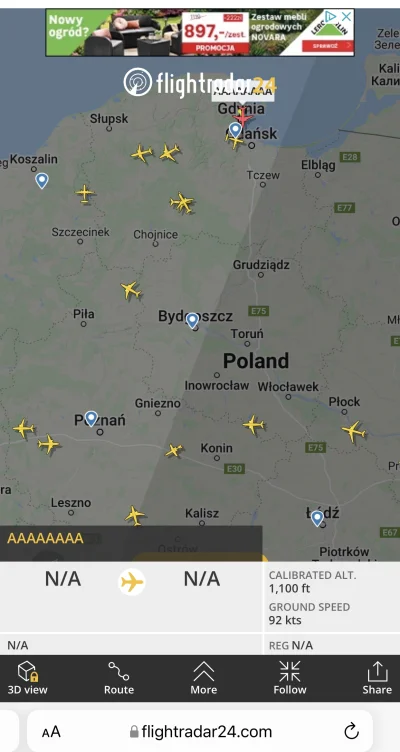 Lamuminek - #flightradar24 co to za aaaaaa?