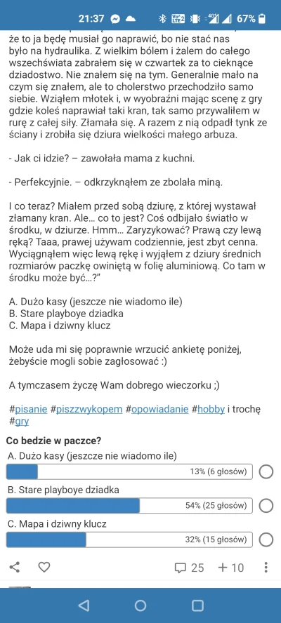 Grayish_Starling - Łapcie wyniki poprzedniej ankiety, screen z dzisiaj ʕ•ᴥ•ʔ