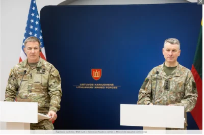 mel0nik - Dowódca litewskich sił zbrojnych Valdemaras Rupšys ogłosił na konferencji p...