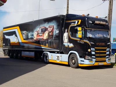 v-tec - Bardzo fajne malowanie ( ͡° ͜ʖ ͡°)

#scania #stevemcqueen #ciezarowki #moto...