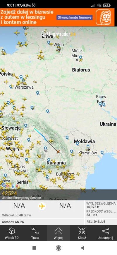 dumnakura - Antonov odważnie wystartował na Ukrainie 
#ukraina #flightradar24