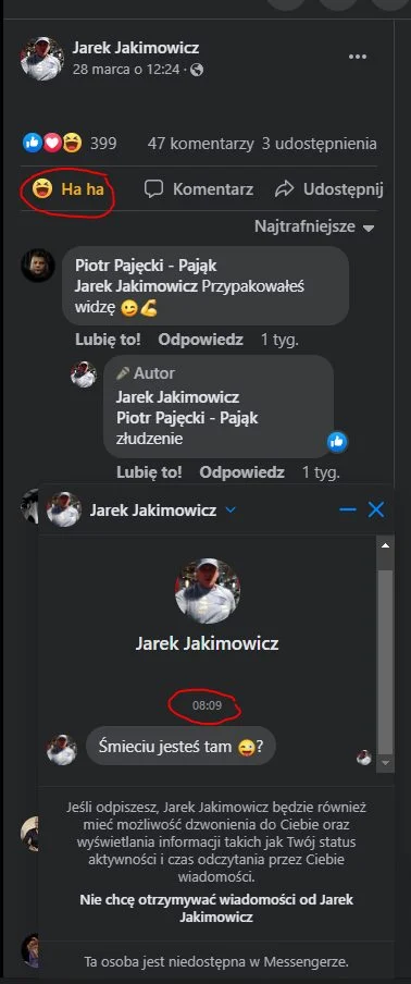 SiewcaZaglady - Wiecie że jak dacie Jakimowiczowi reakcje Hahaha pod jakimś z jego po...