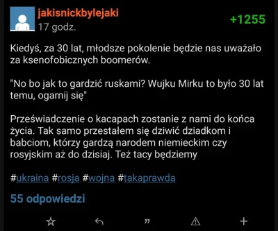 placebo_ - Bez sensu ten wpis. Jeśli za 30 lat mentalność Rosjan się drastycznie zmie...