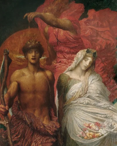 cheeseandonion - >Time, Death and Justice by George Frederick Watts, c. 1900

#olej...