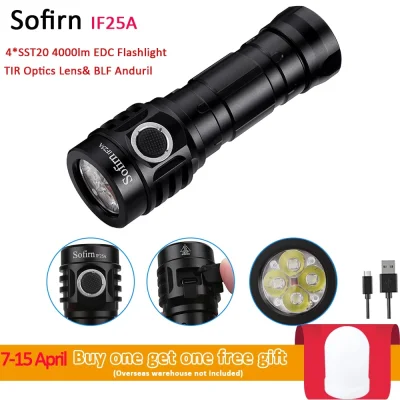 duxrm - Wysyłka z magazynu: PL
Sofirn IF25A BLF Anduril Flashlight with 21700 4000lm...