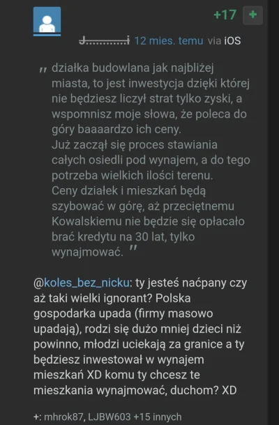 oszty - @majcherek: @Krupier: niektóre komentarze źle się zestarzały xDD