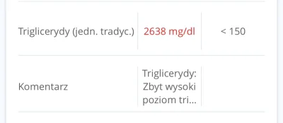 smisiak - @Kasahara: parę lat temu nie mogłeś uwierzyć w moje 1600 mg/dl triglicerydo...