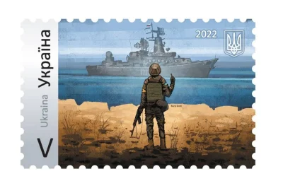 rebel101 - Z ciekawostki niedawno Ukraińcy wypuścili znaczek pocztowy upamiętniający ...