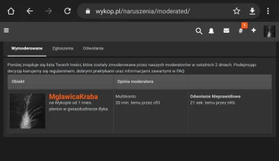 M.....a - Co ta @Moderacja to ja nie XD 

Odwołanie oczywiście odrzucone w mniej niz ...