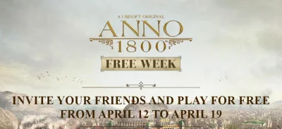 szcz33pan - Darmowy Weekend z Anno 1800 od 12 do 19 kwietnia ( ͡° ͜ʖ ͡°)
#anno1800 #...