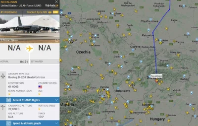 Pieskor - 2 sztuki B52-H aktualnie nad Słowacją ( ͡° ͜ʖ ͡°)

#rosja #ukraina #fligh...
