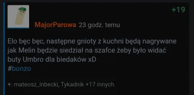 MajorParowa - @NiesmiesznyPan: Dziekuje za Doszanowanie i doszanowuje zapamietaniw te...