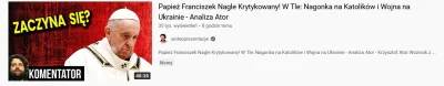 Madoxxx - Gdy od lat skalujesz papieża Franciszka (którego w swoich teoriach nazywasz...