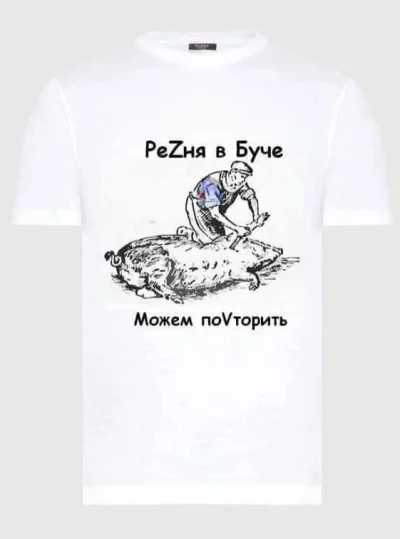 mexxl - #wojna #ukraina #rosja 
Koszulki sprzedawane w rosji

Rzeźnia w Buczy
Możemy ...