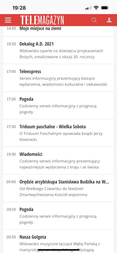 wykopekzpikabu_ru - Ramówka TVP1 na dziś, rozumiem ze święta, ale od takich programów...