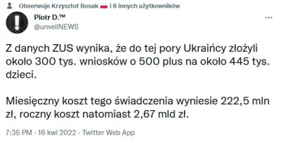 CipakKrulRzycia - #uchodzcy #ukraina #ekonomia #polska 
#500plus #pytanie Skąd wezmą...