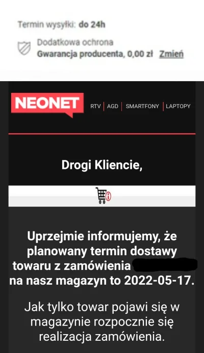 DinapeS - To fajny ten termin wysyłki do 24h ;-)
#neonet