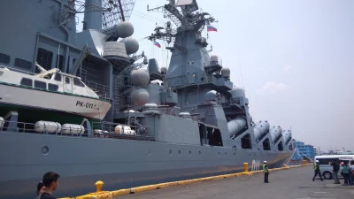 yosemitesam - #rosja #ukraina #wojna
Bliźniaczy okręt krążownika "Moskwa" - krążowni...
