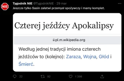 crocozilla - nadchodzą czterej jeźdźcy apokalipsy.... zaraza, wojna, głód i śmierć, 
...