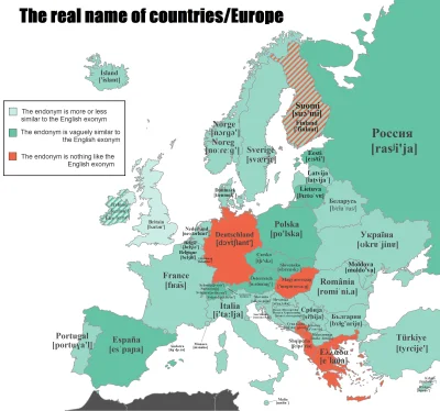 JoeShmoe - Zapis fonetyczny nazw państw w Europie w oryginalnej wymowie. #ciekawostki...