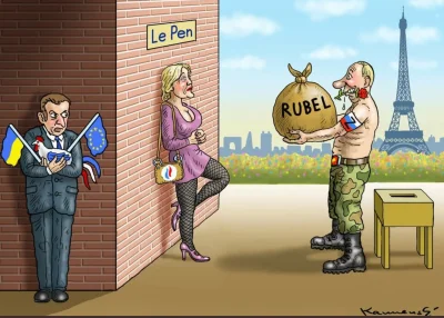 contrast - #europa #ue #uniaeuropejska #francja #rosja #macron #lepen #putin #humorob...