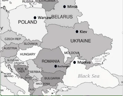 Gloszsali - Położenie stolic państw Europy Środkowo-Wschodniej
#ukraina