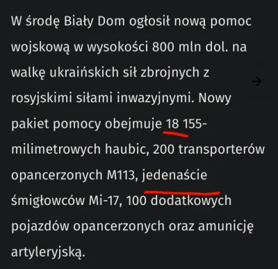 gdanszczanin2019 - To jest ta wielka pomoc USA dla Ukrainy w zwiazku z bitwa o Donbas...