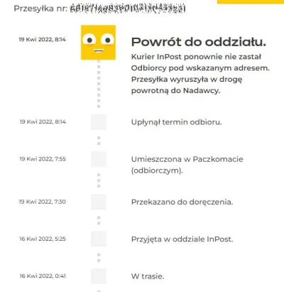 normund - @enron: Korzystając z Inpost trzeba być sprinterem, ostatnio dają 19 minut ...