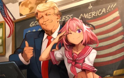 zabolek - #randomanimeshit #anime #fate #fateapocrypha #astolfo #trump