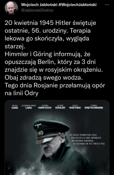 CipakKrulRzycia - #urodziny #wojna #rosja #ocieplaniewizerunkuadolfahitlera 
#hitler