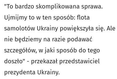 c.....r - Czyli jednak dostali samoloty ( ͡° ͜ʖ ͡°)
#ukraina #wojna