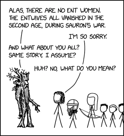 tellmemore - #lotr #wladcapierscieni #heheszki #feminizm #xkcd