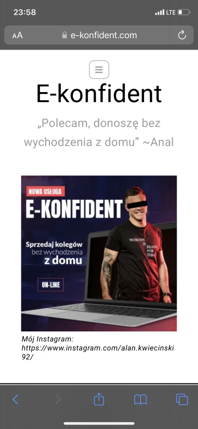 GoodGuyChucky93 - Strona E-konfident.com już działa chwilowo wyświetla tylko obrazek ...