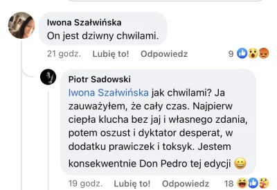 agaaa_ - #slubodpierwszegowejrzenia Piotr kontratakuje na grupie fanów na fb